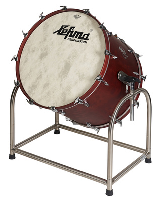 BD219 Große Orchestertrommel, ""Konzert"" Modell, Kesselfarbe: Nussbaum satin, Reifenfarbe: Nussbaum satin, Grösse 28"" x 23"" (71,0cm x