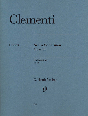 Henle Verlag Clementi Sechs Sonatinen klasikinė fortepijono literatūra