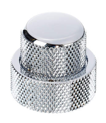 Allparts Stacked Pot Knob Set Chrome gitara rankenėlių komplektas