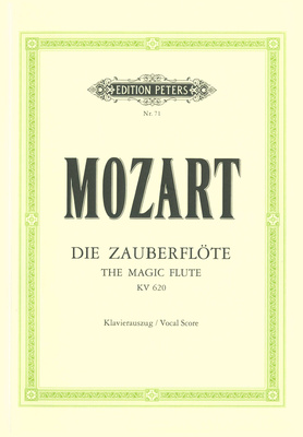 Edition Peters Mozart Zauberflöte KV 620 vokalinė literatūra  