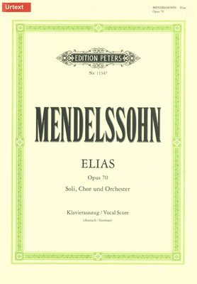 Edition Peters Mendelssohn Elias op.70 klasikinio vokalo natų literatūra