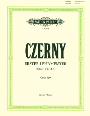 Edition Peters Czerny Erster Lehrmeister pažengusiųjų fortepijono literatūra