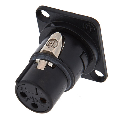 Neutrik NM3 FD-B 3-pin XLR jungtis (vyriška/moteriška)
