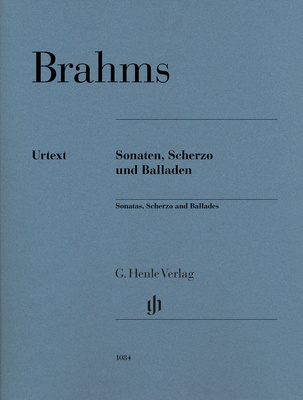 Henle Verlag Brahms Sonate Scherzo Ballade klasikinė fortepijono literatūra