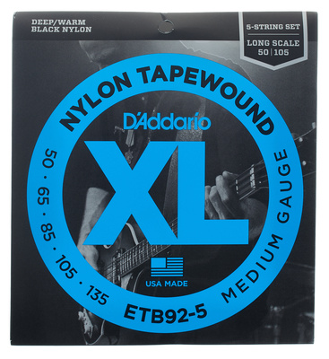 Daddario ETB92-5 5-stygės elektrinės bosinės gitaros stygos
