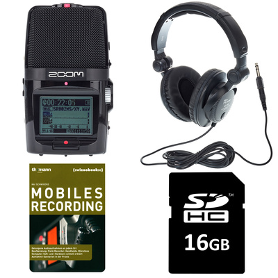 Zoom H2n Headphone + Card Bundle nešiojamas įrašymo įrenginys