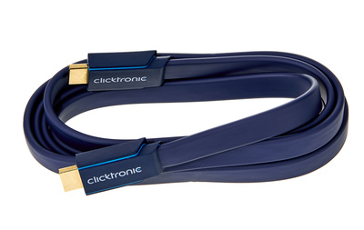 Casual HDMI Flachkabel mit Ethernet(HDMI A/HDMI A), 2,0 m Verbindungskabel, reine Kupferleiter und 2-fach Schirmung für klare