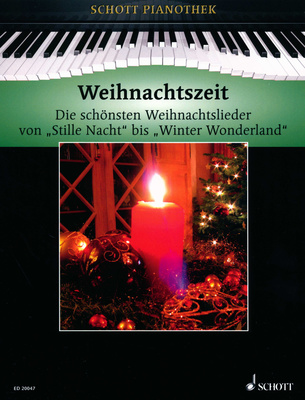 Schott Pianothek Weihnachtszeit pianino dainų knyga