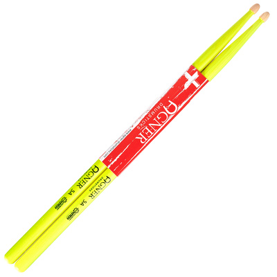 Agner 5A UV Hickory Wood Tip Yellow būgnų lazdelės