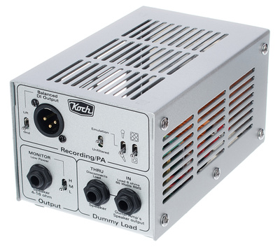 Dummybox Studio/PA, DI-Box, Dummyload 60 Watt, Ausgangslautstärke ohne Lautstärkeverlust, Monitor Ausgang mit 3 wählbaren Level: 5%, 3% und