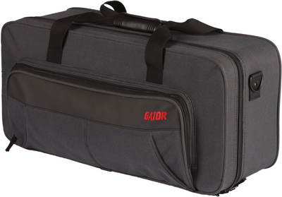 Gator GL-Trompeten-Koffer mit extra Dämpfer Aufbewahrungsfach, Leichtbauweise, aus leichtem Nylon, innen zusätzlich mit EPS-Schaum und mit Plüsch
