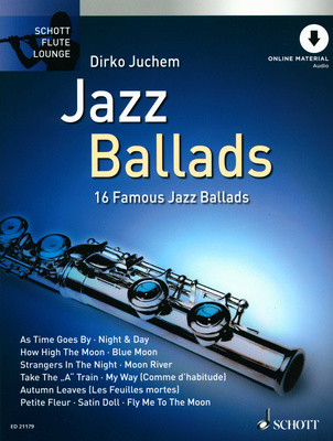 Schott Jazz Ballads Flute dainų rinkinys fleitai