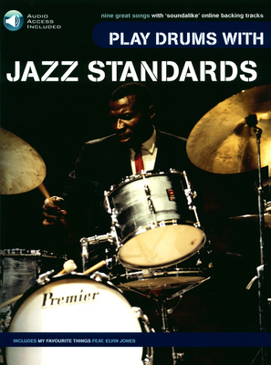 Wise Publications Play Drums With Jazz Standards mušamųjų instrumentų natų sąsiuvinis