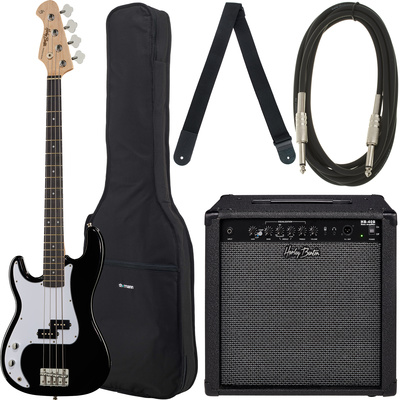 Harley Benton HBP120BK LH bosinės gitaros komplektas 2