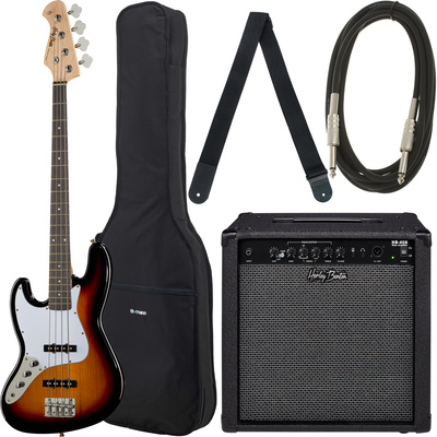 Harley Benton JB-20 SB LH bosinės gitaros komplektas