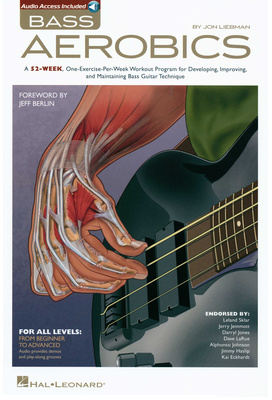 Hal Leonard Bass Aerobics bosinės gitaros literatūra
