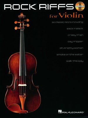 Rock Riffs-Violin, Songs: Back in Black (AC/DC), Another Ones Bites The Dust (Queen), Aqualing (Jethro Tull), Barracuda (Heart), Crazy