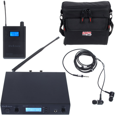 the t.bone IEM 100 - 863 MHz belaidė in-ear sistema