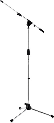 MS 2007 Chrom, professionelles Mikrofonstativ, Höhe 1050 - 1600 mm, ausziehbarer Galgen Länge von 435 mm bis 700 mm, Gewicht 2,14 kg, Farbe