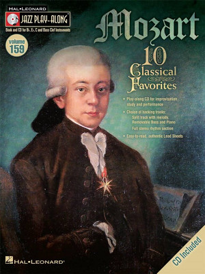 Hal Leonard Jazz Play-Along Mozart dainų rinkinys klarnetui