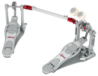 LAP12FPR Doppel Bass Drum Pedal, Atlas Pro Serie, doppelter Drive Cam Kettenantrieb für weiches Spielgefühl und Power, für jeden anpassbare