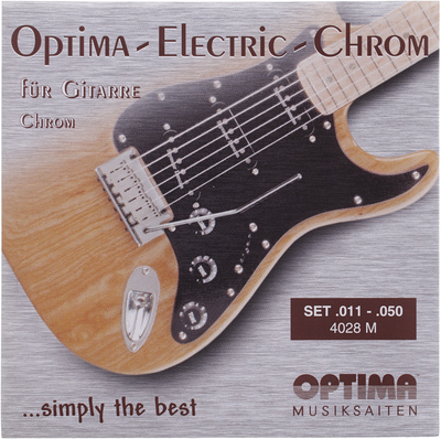 Optima 4028M Chrome Medium elektrinės gitaros styga