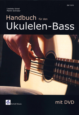 Schell Music Handbuch Ukulelen-Bass mokomoji literatūra ukulelei