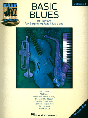 Hal Leonard Easy Basic Blues Play Along džiazo pratimai su fonograma