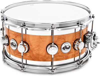 DW 14"07" Snare Exotic Edge medinis snare būgnas