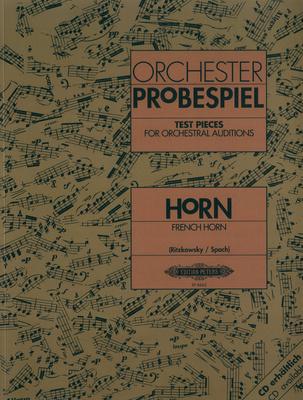 Edition Peters Orchester Probe Horn prancūziško rago literatūra
