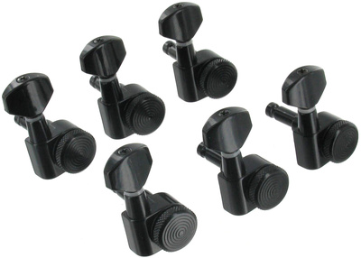 Harley Benton Parts Locking Tuners 6L Black gitaros derinimo suktukai