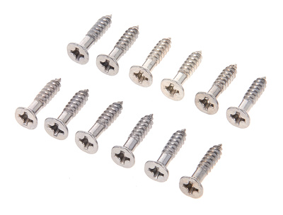 Harley Benton Parts Pickguard Screws Chrome gitarų skydelio varžtai