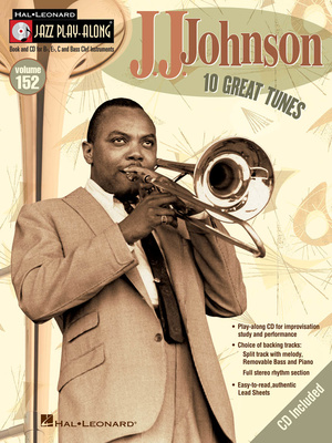 Hal Leonard Jazz Play-Along J.J.Johnson džiazo pratimai su fonograma