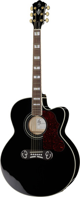 Harley Benton HB Custom Line King-CE BK jumbo akustinė gitara