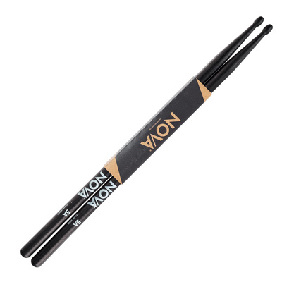 Vic Firth 5A Nova Hickory Black Wood Tip būgnų lazdelės