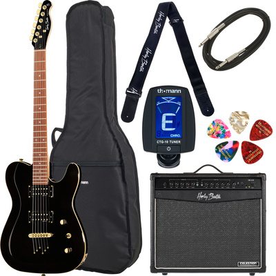 Harley Benton TE-40 TBK elektrinės gitaros komplektas