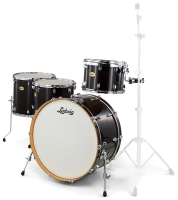 Centennial Zep Set LRC26ZX-BK, Centennial Serie Led Zeppelin Set 4pc Shell Set, Farbe: Transparent Black - BK, Kesselmaterial: 6-lagiger 100%