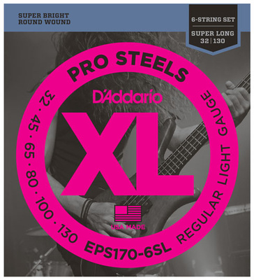 Daddario EPS170-6SL Pro Steels 6-stygų elektrinės bosinės gitaros stygos  