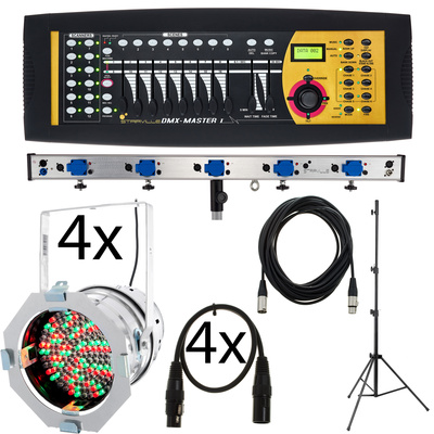 Stairville Mobile Artist Bundle RGBW Silb LED apšvietimo komplektas