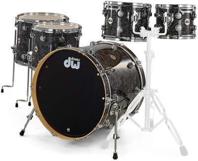 DW Finish Ply Black Diamond premium klasės būgnų komplektas
