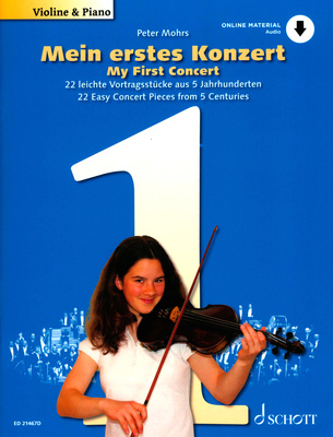 Schott Mein erstes Konzert Violine smuikų natos