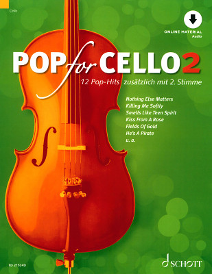 Schott Pop For Cello 2 dainų knyga violončelei
