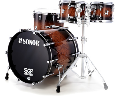 Sonor SQ2 Beech Walnut Brown Burst premium klasės būgnų komplektas  