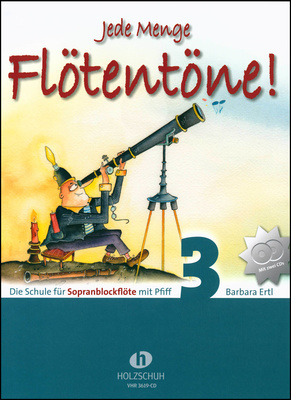 Holzschuh Verlag Jede Menge Flötentöne 3 + CD fleitų mokykla