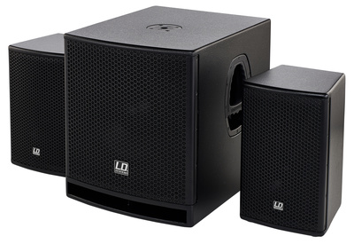 Dave 12 G3, bestehend aus 1x 12"" Subwoofer, 300 W, 40 - 150 Hz, Abmessungen: 450 x 515 x 520 mm, 32,1 kg und 2x 6,5"" 1"" (90°x 40°)