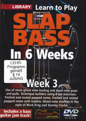 Slap Bass In 6 Weeks - Week 3, Lick Library: Phil Williams' Slap Bass In 6 Weeks - Week 3, E-Bass-Kurs in 6 Teilen, Dieser Kurs