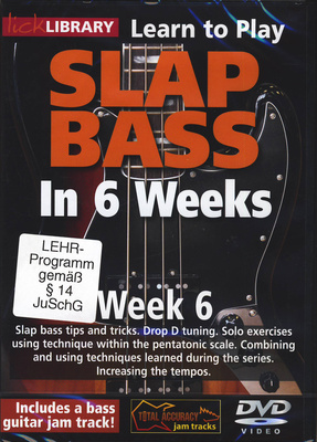 Slap Bass In 6 Weeks - Week 6, Lick Library: Phil Williams Slap Bass In 6 Weeks - Week 6, E-Bass-Kurs in 6 Teilen, Dieser Kurs