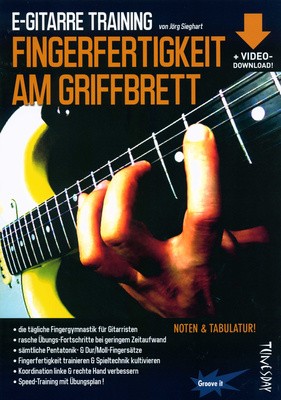 Tunesday Records Fingerfertigkeit am Griffbrett meistriškumo knyga gitarai