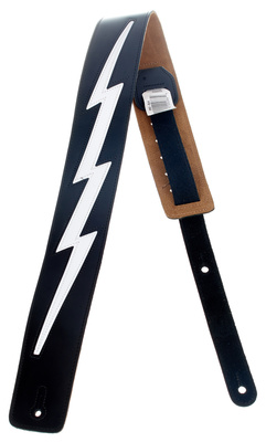 Levys DM2 Leather Strap 2,5" BK odinis diržas gitarai