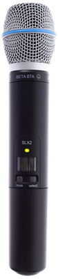 B-Stock, Shure SLX 2 / Beta 87A / K3E, Handsender für SLX-Serie mit Kondensatorkopf, Superniere, Display mit Gruppen-, Kanal und Batterieanzeige,